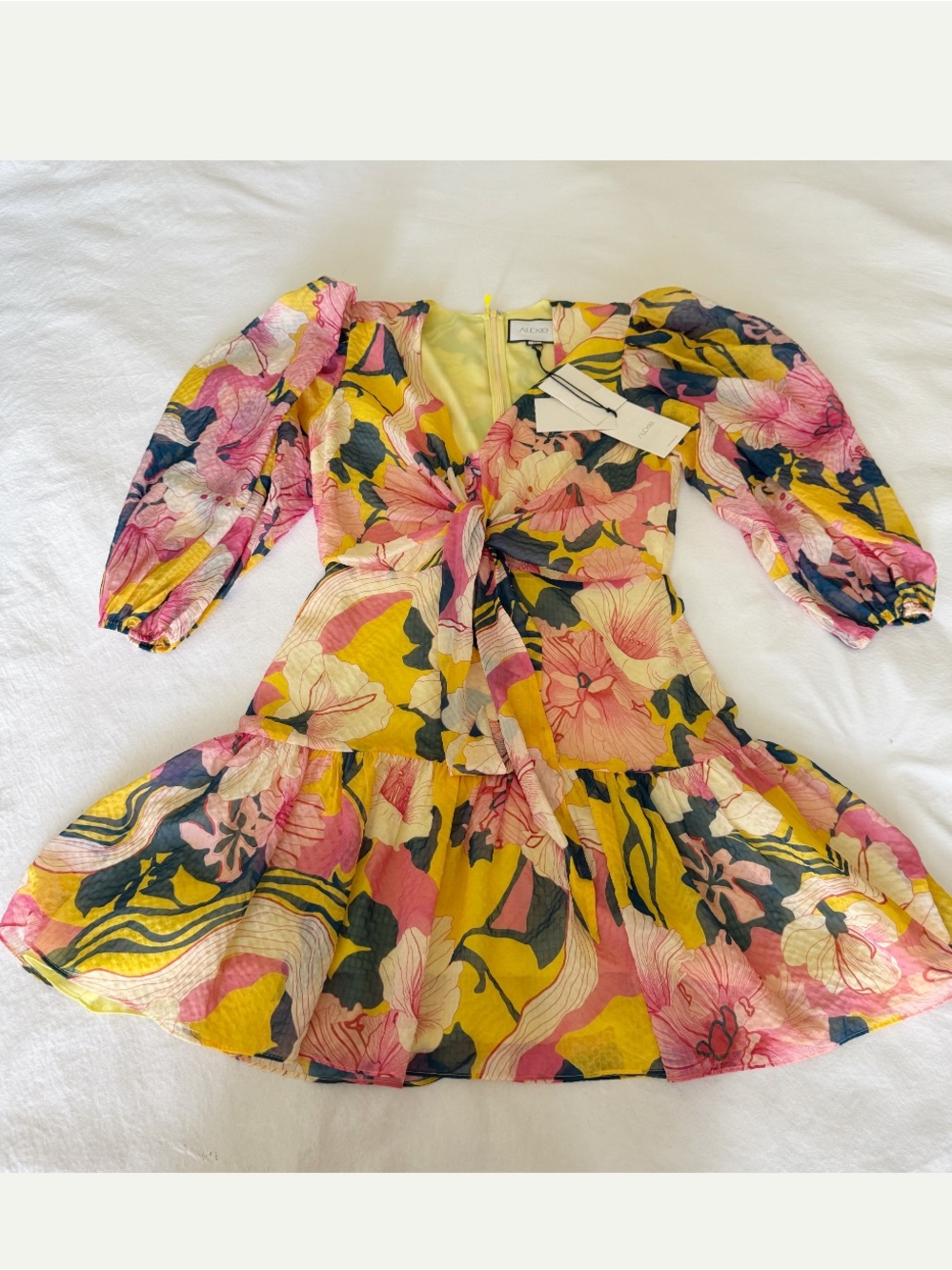 Alexis Zora Floral Mini Dress Size Medium - Picture 13 of 16